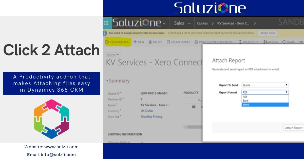 Click To Attach Add-on for Dynamics 365 CE in Soluzione